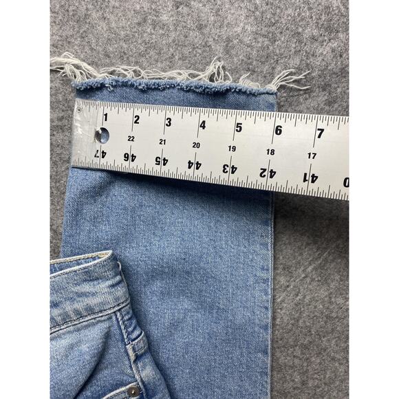 Madewell Jeans Womens 26 Light Wash The Perfect Vintage Raw Hem High Rise Ankle - Picture 8 of 16